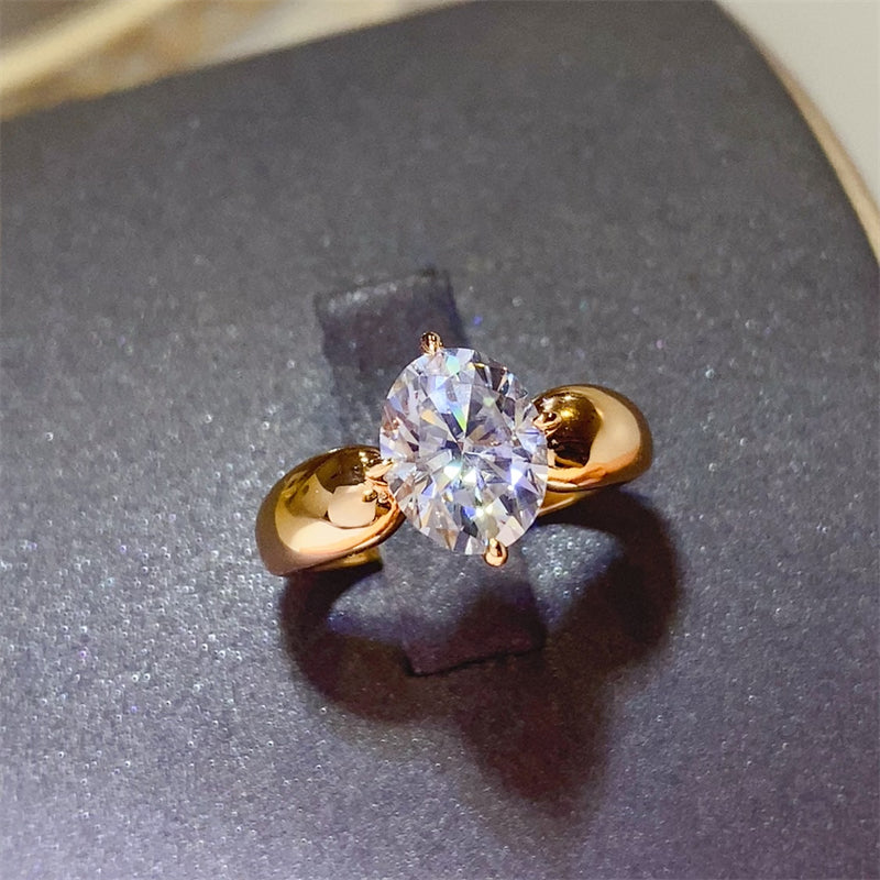 2 Carat Moissanite 925 Sterling Silver Ring - Charming Charlie