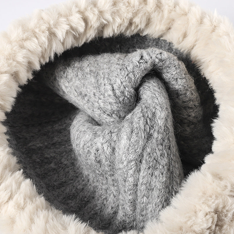 Fuzzy Hem Knit Hat - Charming Charlie