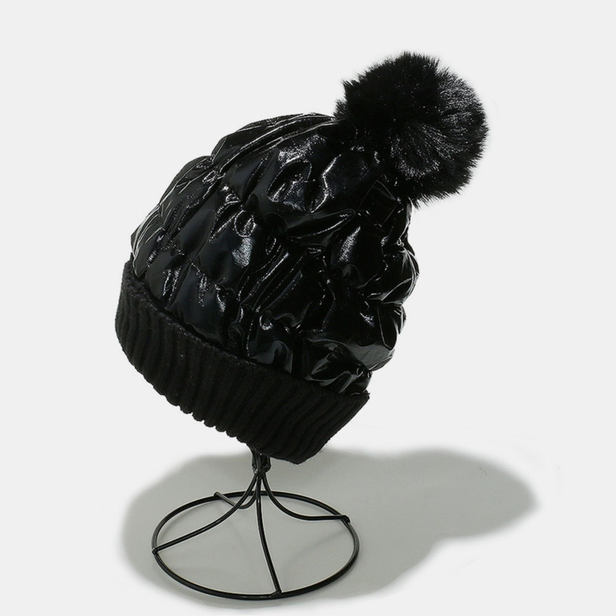 Thermal Knit Hat with Pompom - Charming Charlie