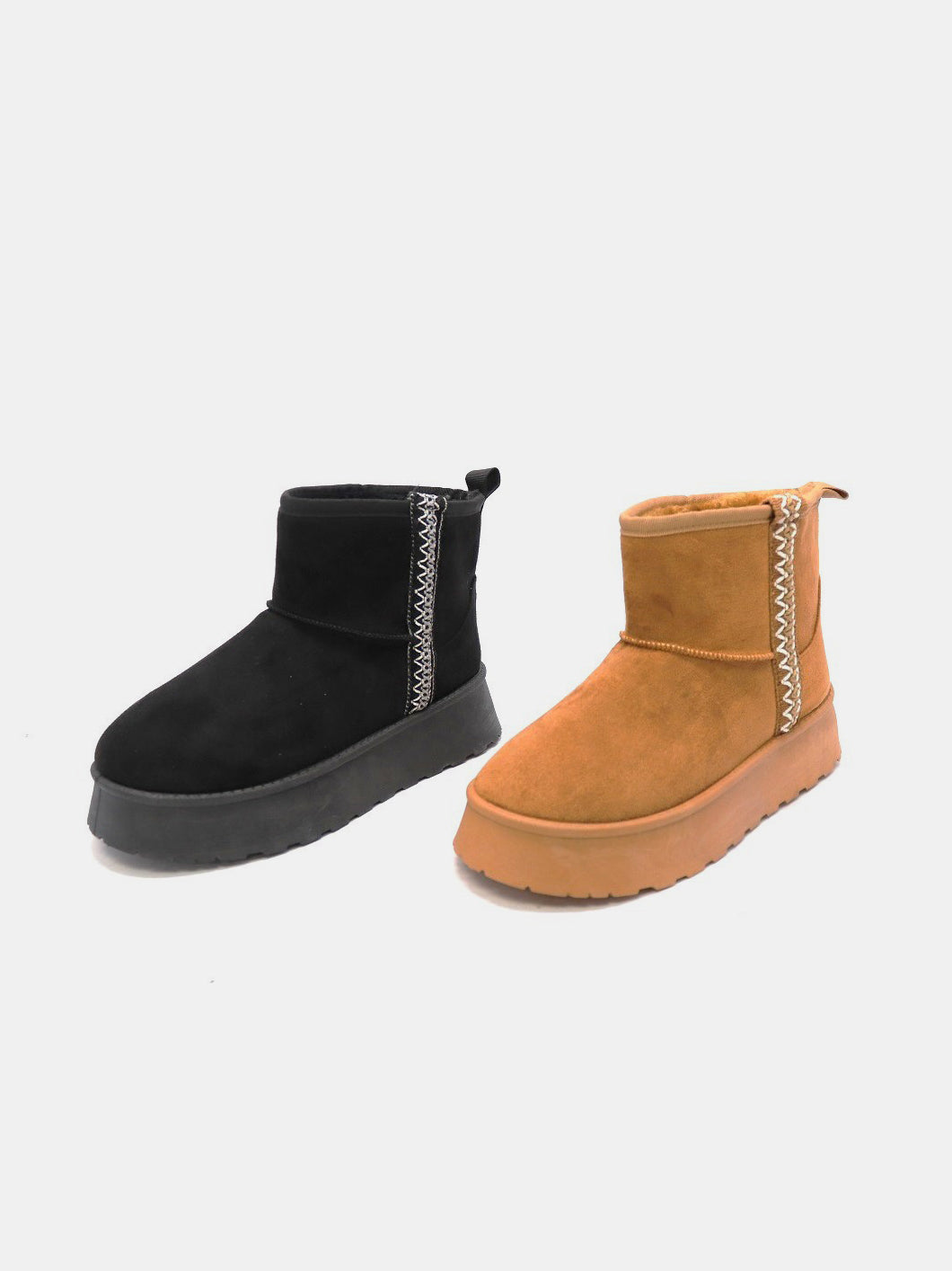 WILD DIVA Round Toe Platform Boots - Charming Charlie