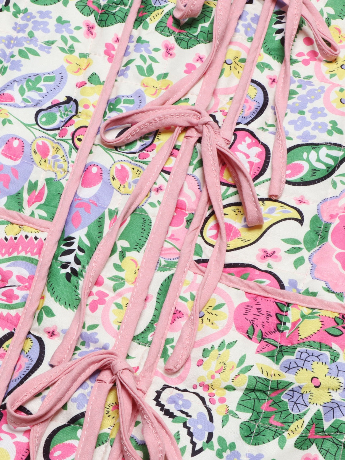 Tied Printeded Long Sleeve Jacket - Charming Charlie