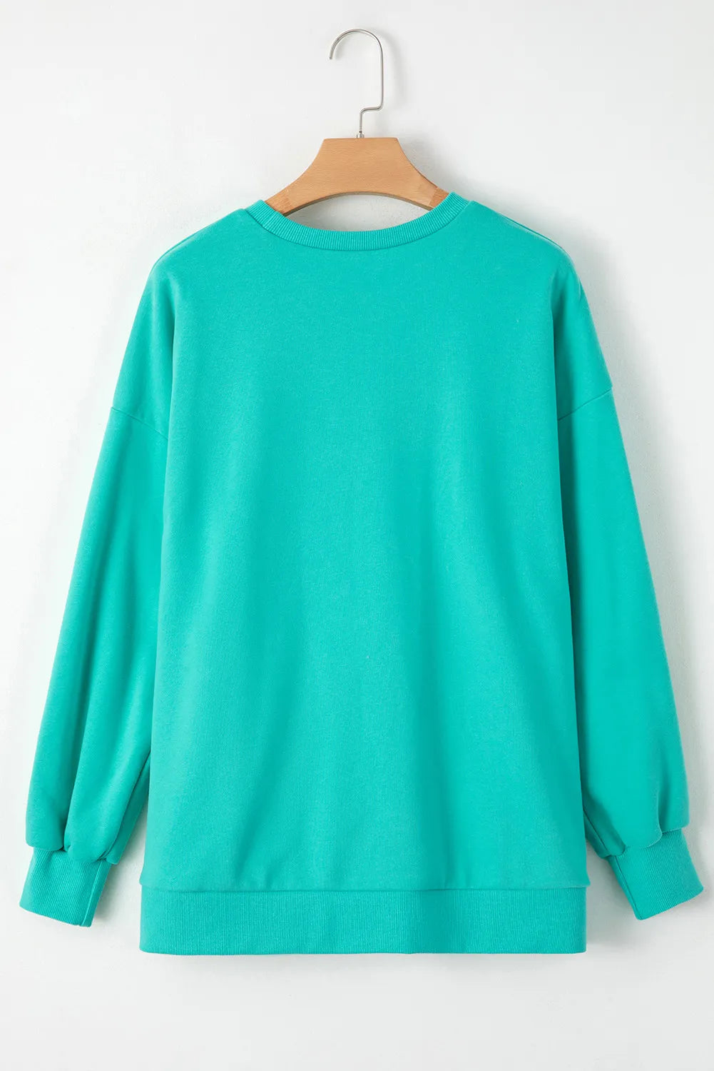 Round Neck Long Sleeve Sweatshirt - Charming Charlie