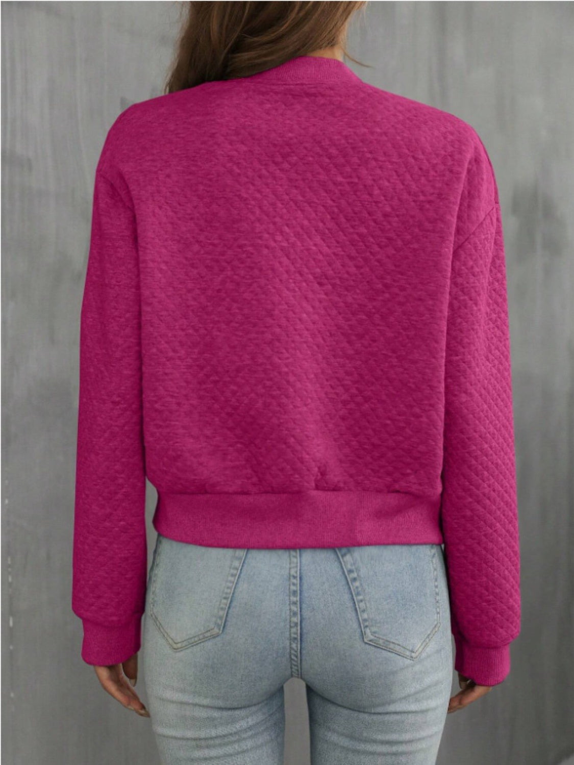 Zip Up Long Sleeve Jacket - Charming Charlie