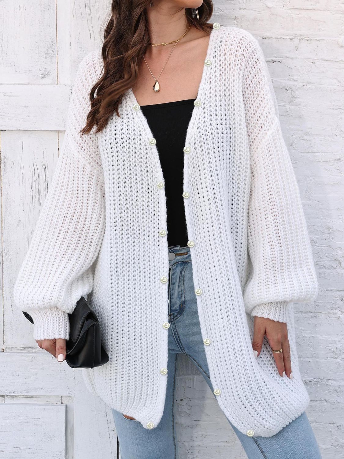 Open Front Long Sleeve Cardigan - Charming Charlie