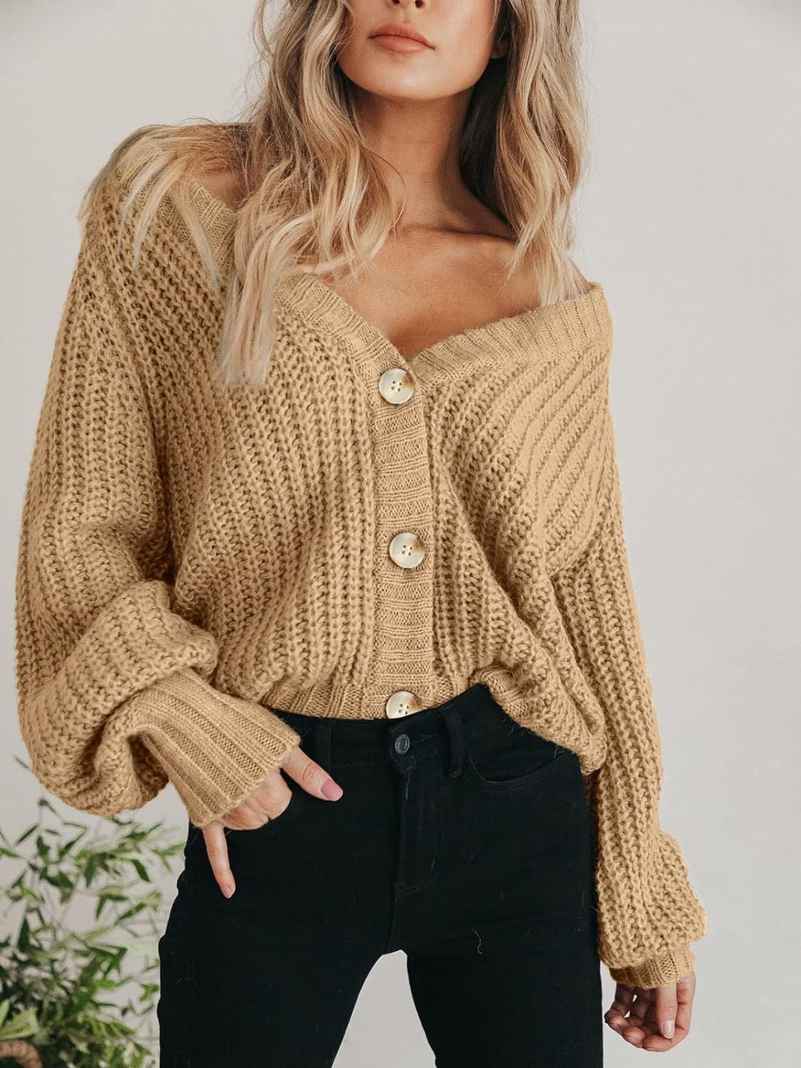 Button Up Long Sleeve Cardigan - Charming Charlie