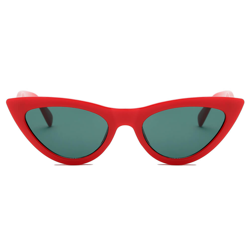 HUDSON | S108 - Women Retro Vintage Cat Eye Sunglasses - Cramilo Eyewear - Stylish Trendy Affordable Sunglasses Clear Glasses Eye Wear Fashion