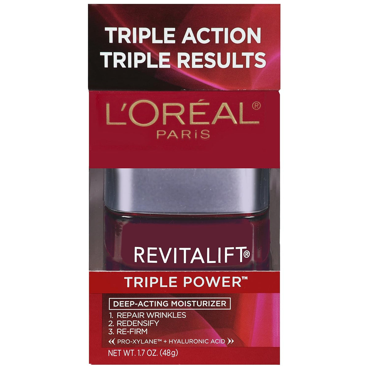 L'Oreal Paris RevitaLift Triple Power Deep-Acting Moisturizer for All Skin Types, 1.7 Ounce - Charming Charlie