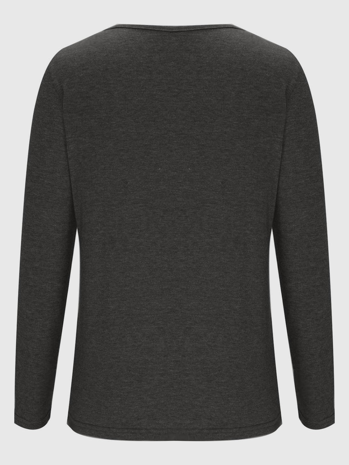 Crisscross V-Neck Long Sleeve T-Shirt - Charming Charlie