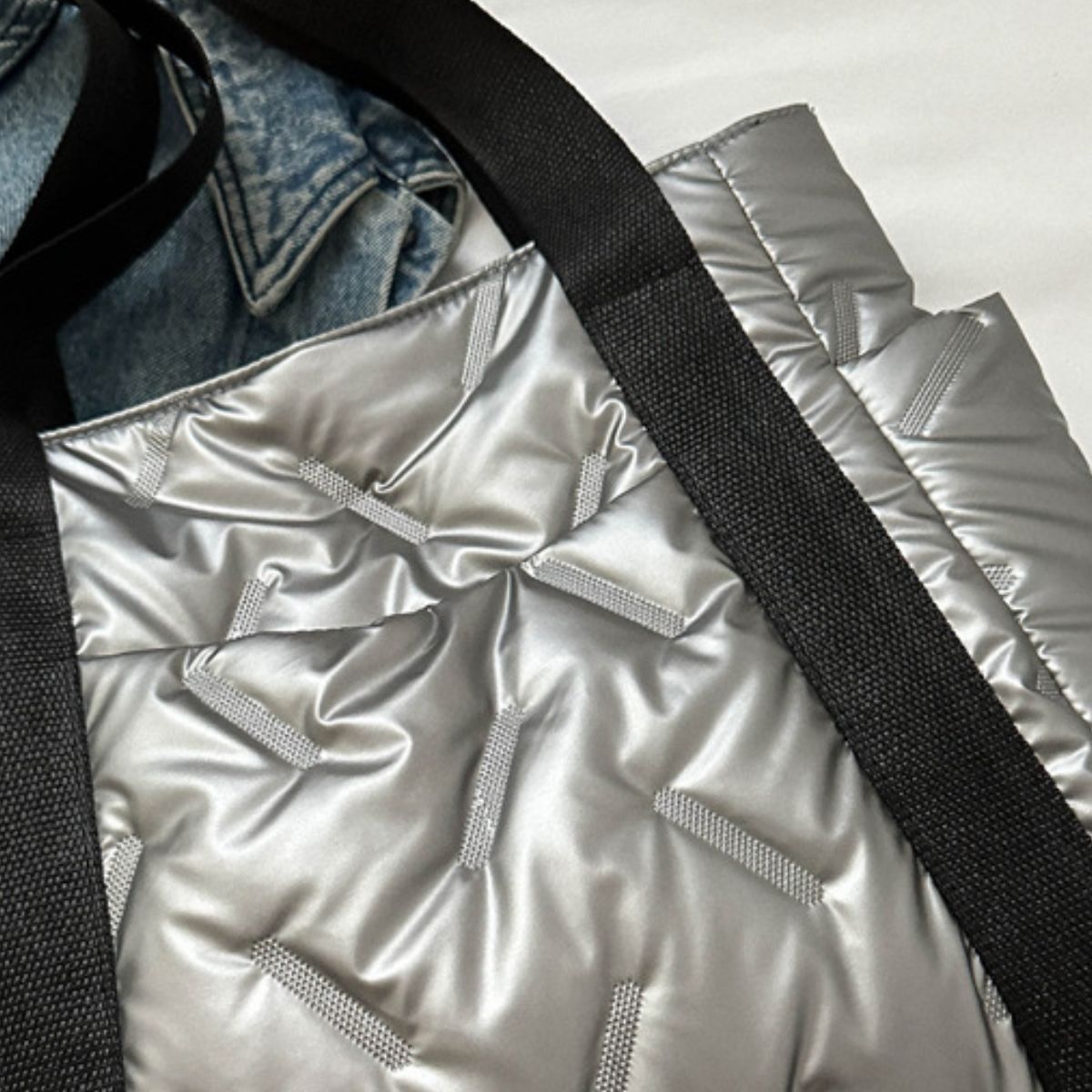 Polyester Tote Bag with Zipper - Charming Charlie