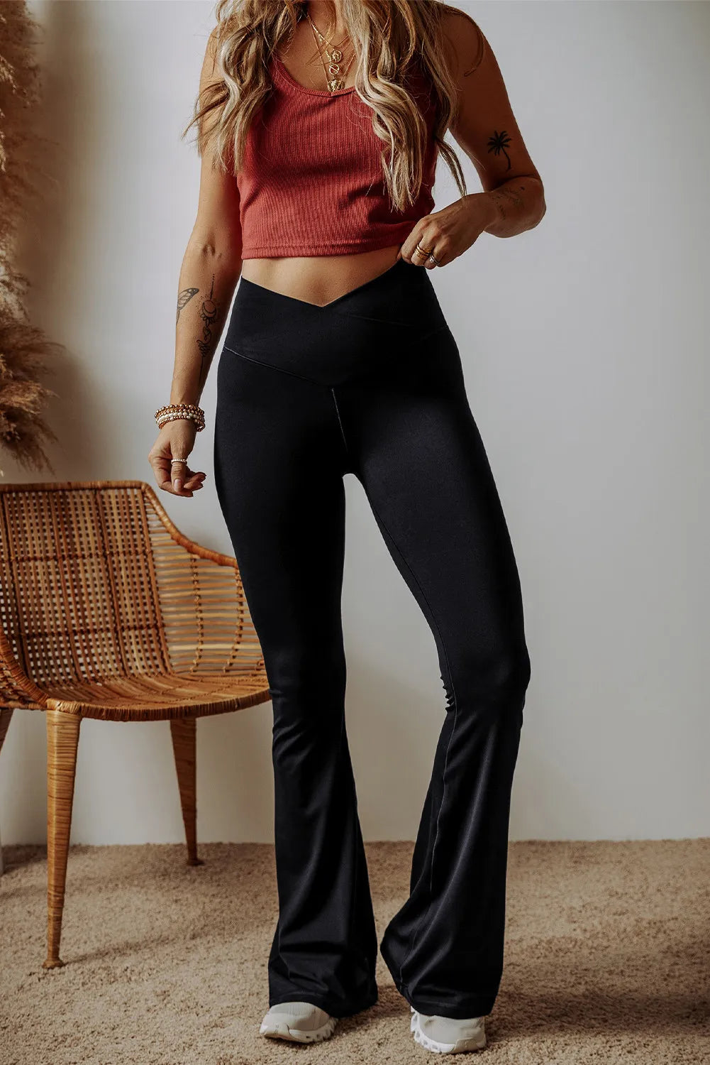 High Waist Bootcut Pants - Charming Charlie