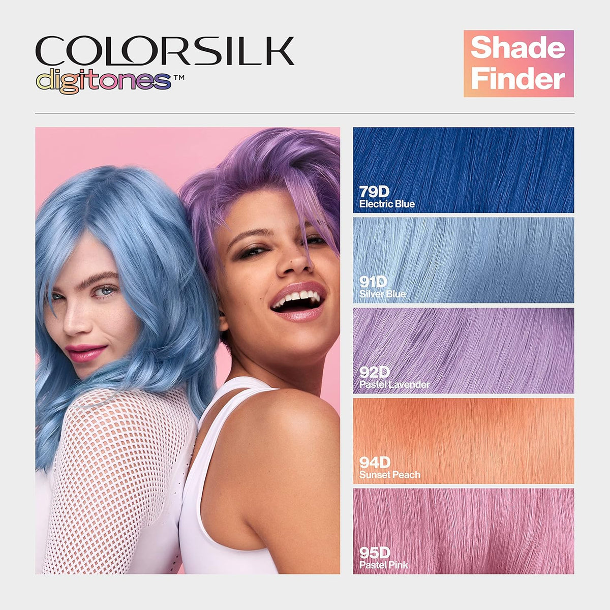 Revlon ColorSilk Digitones Permanent Hair Color with Keratin, 92D Pastel Lavender, 1 Count - Charming Charlie