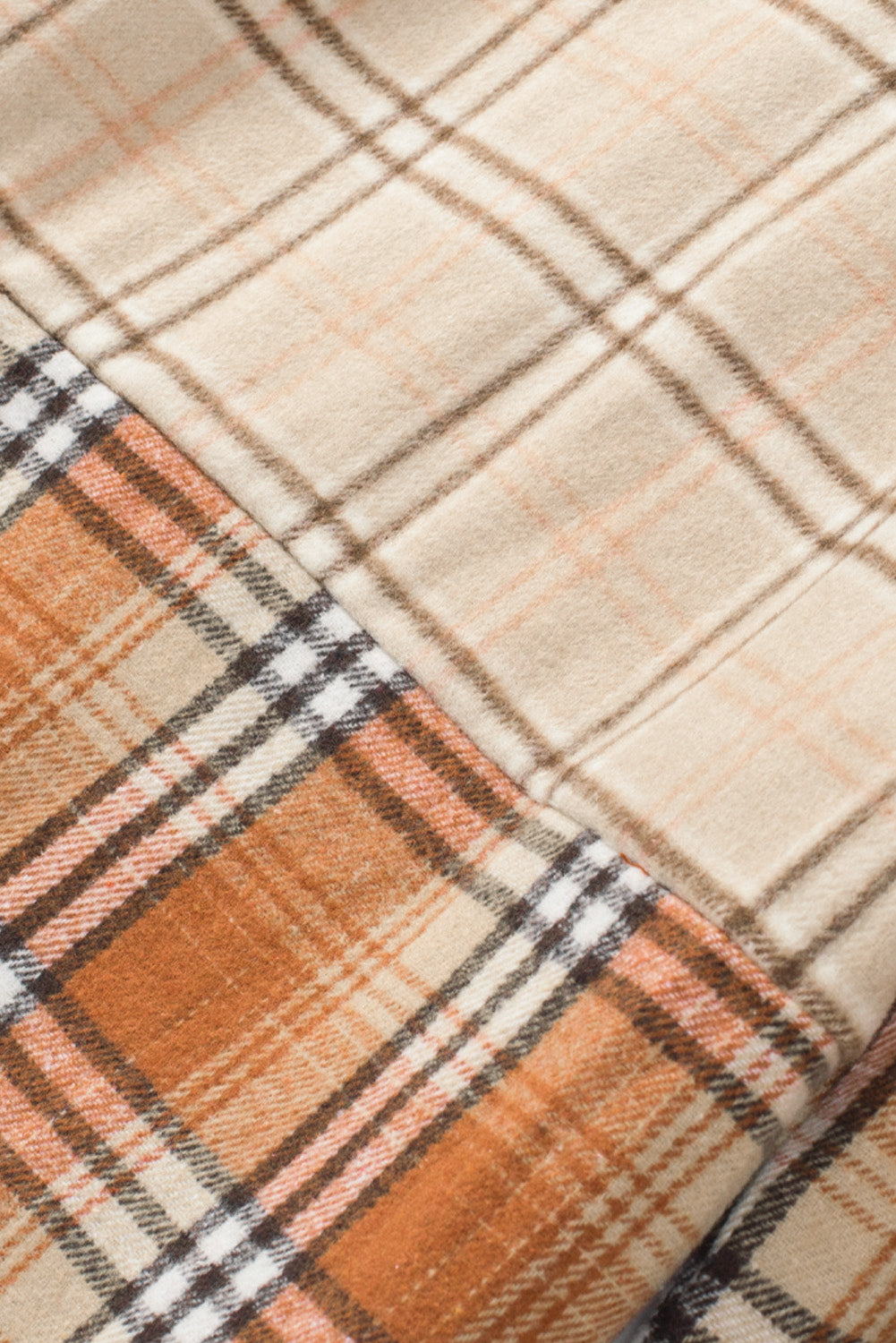 Plaid Button Up Long Sleeve Shacket - Charming Charlie