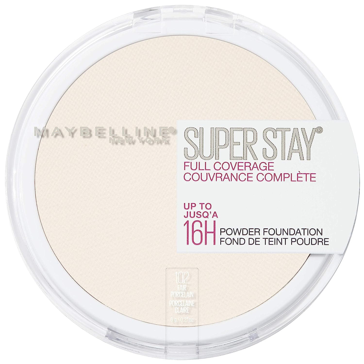 Maybelline Super Stay Full Coverage Powder Foundation Makeup Up to 16 Hour Wear Soft Creamy Matte 1 Count - Charming Charlie