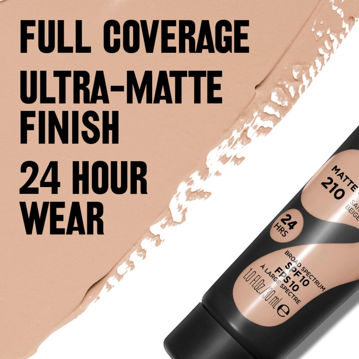 Revlon ColorStay Full Cover Longwear Matte Foundation, Heat & Sweat Resistant Lightweight Face Makeup - Charming Charlie