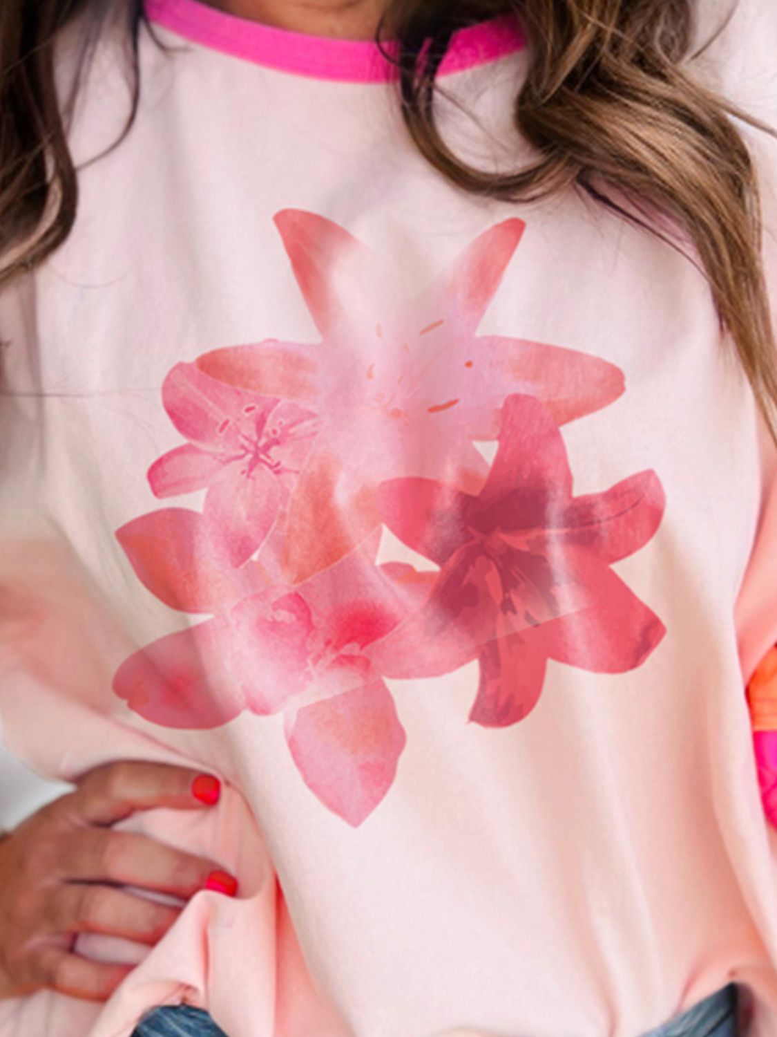 Graphic Round Neck Half Sleeve T-Shirt - Charming Charlie
