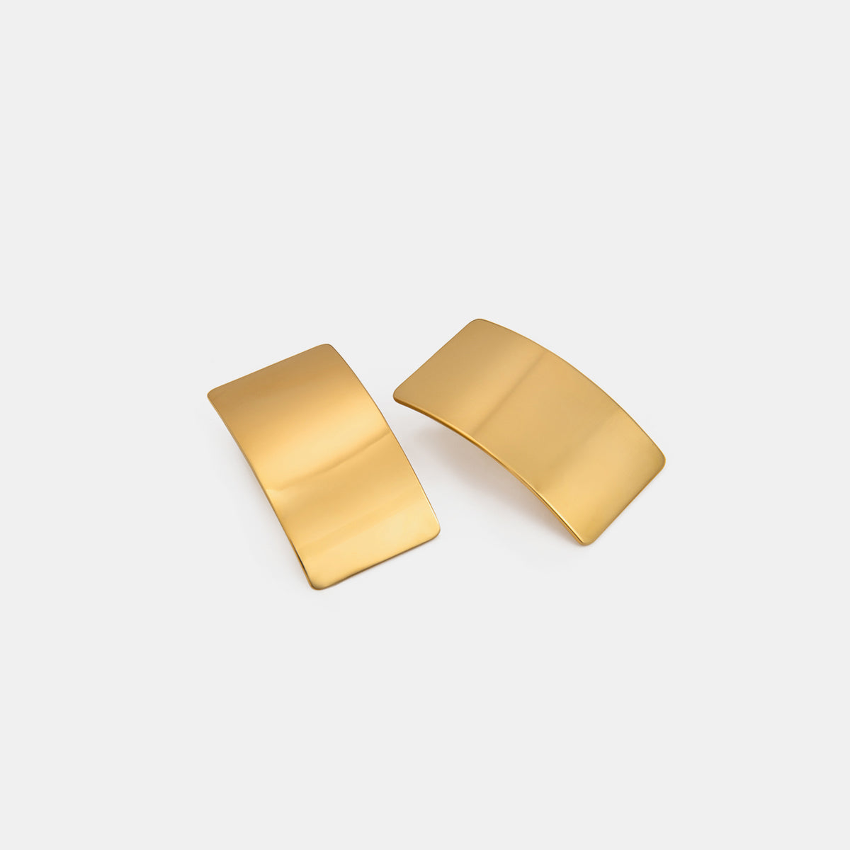 Stainless Steel Rectangle Earring - Charming Charlie