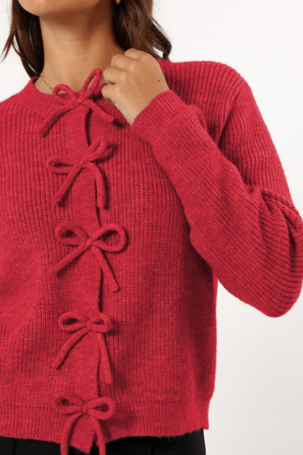 Tied Long Sleeve Cardigan - Charming Charlie