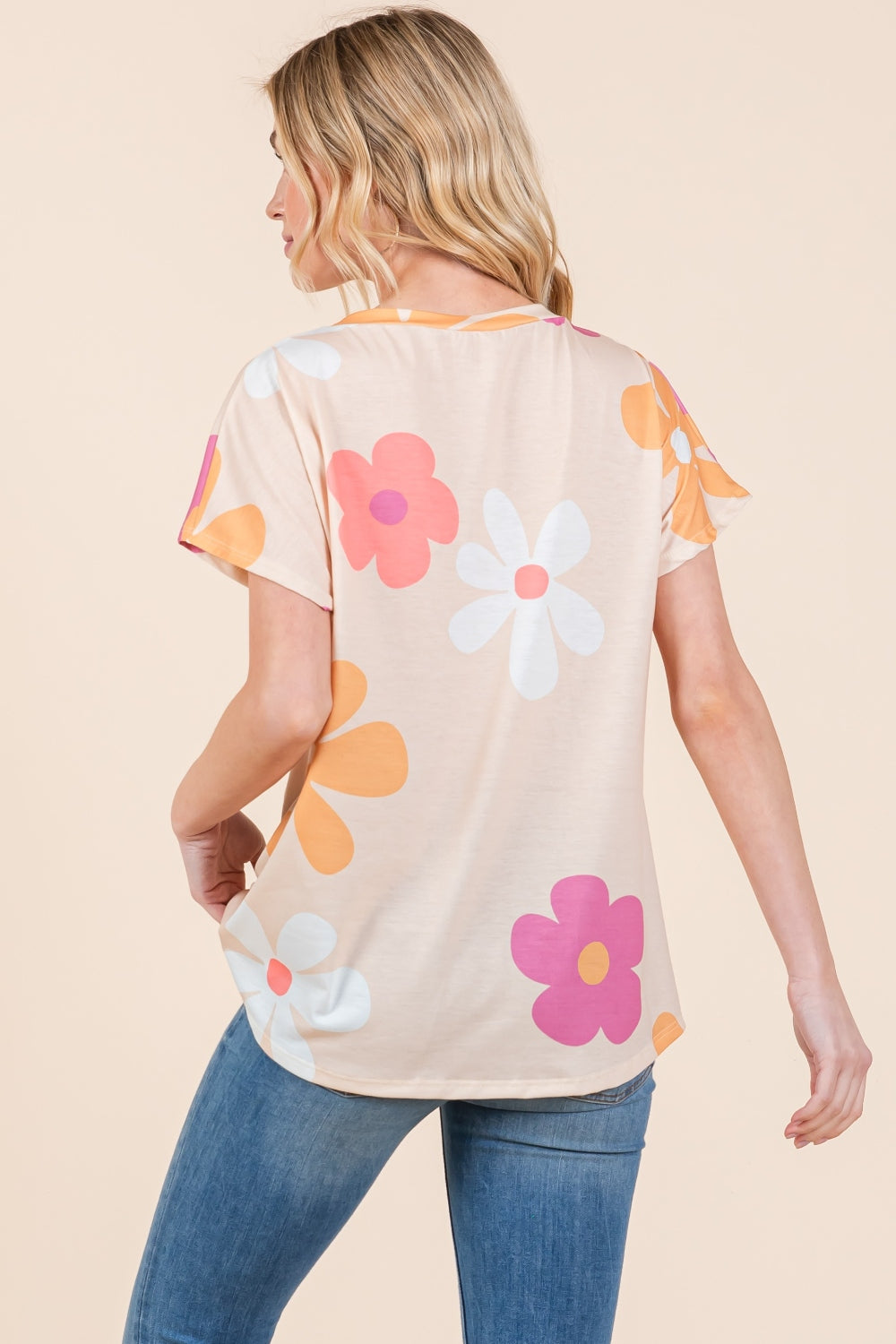 BOMBOM Floral Short Sleeve T-Shirt - Charming Charlie