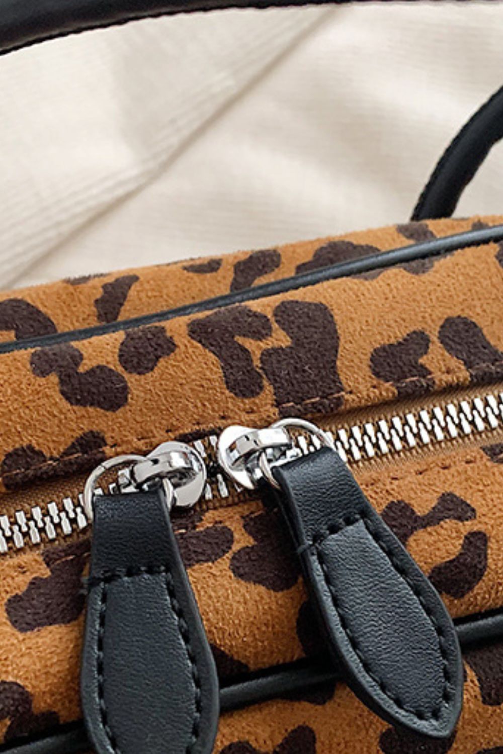 Leopard Suede Medium Shoulder Bag - Charming Charlie