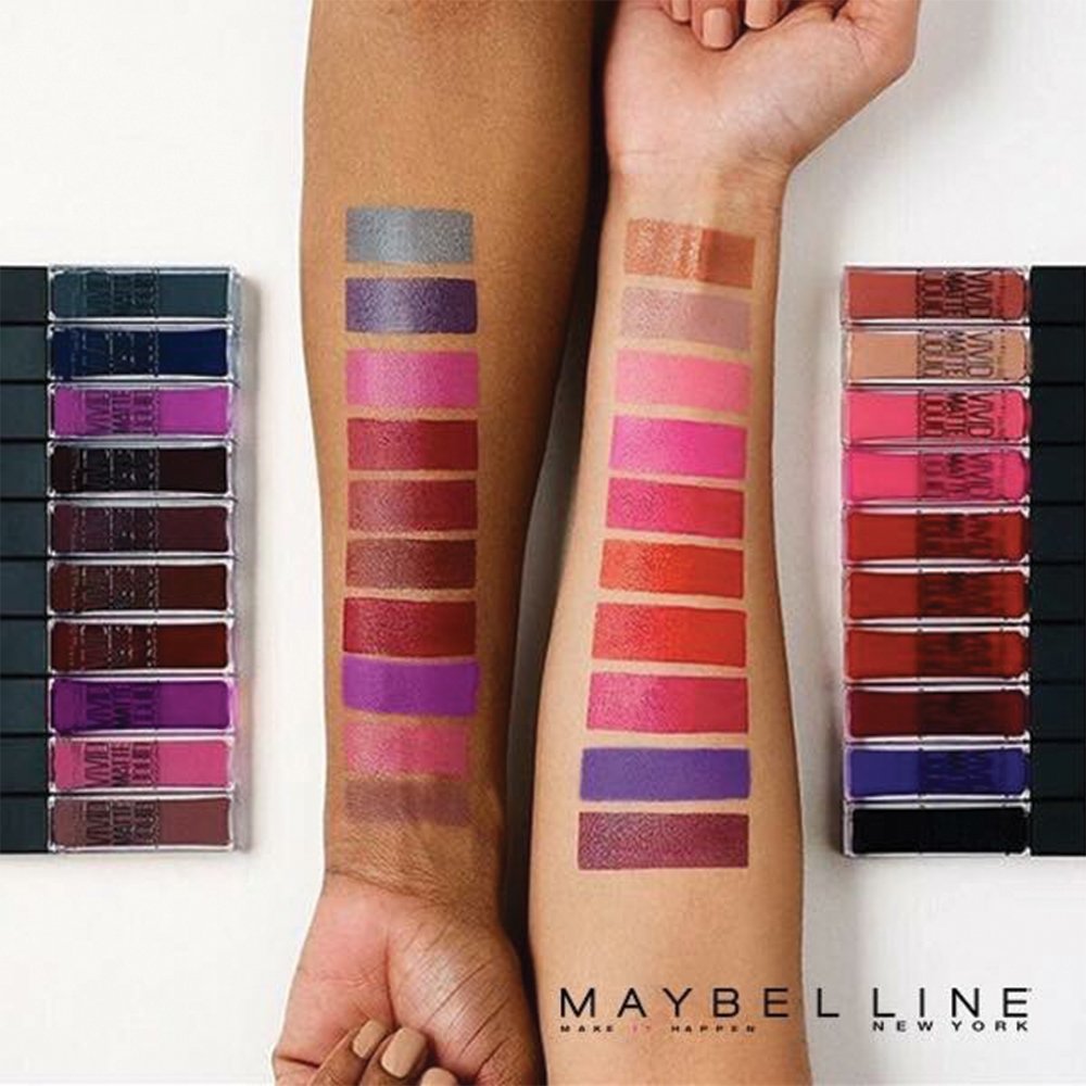 Maybelline New York Color Sensational Vivid Matte Liquid, Nude Thrill, 0.26 Fluid Ounce - Charming Charlie