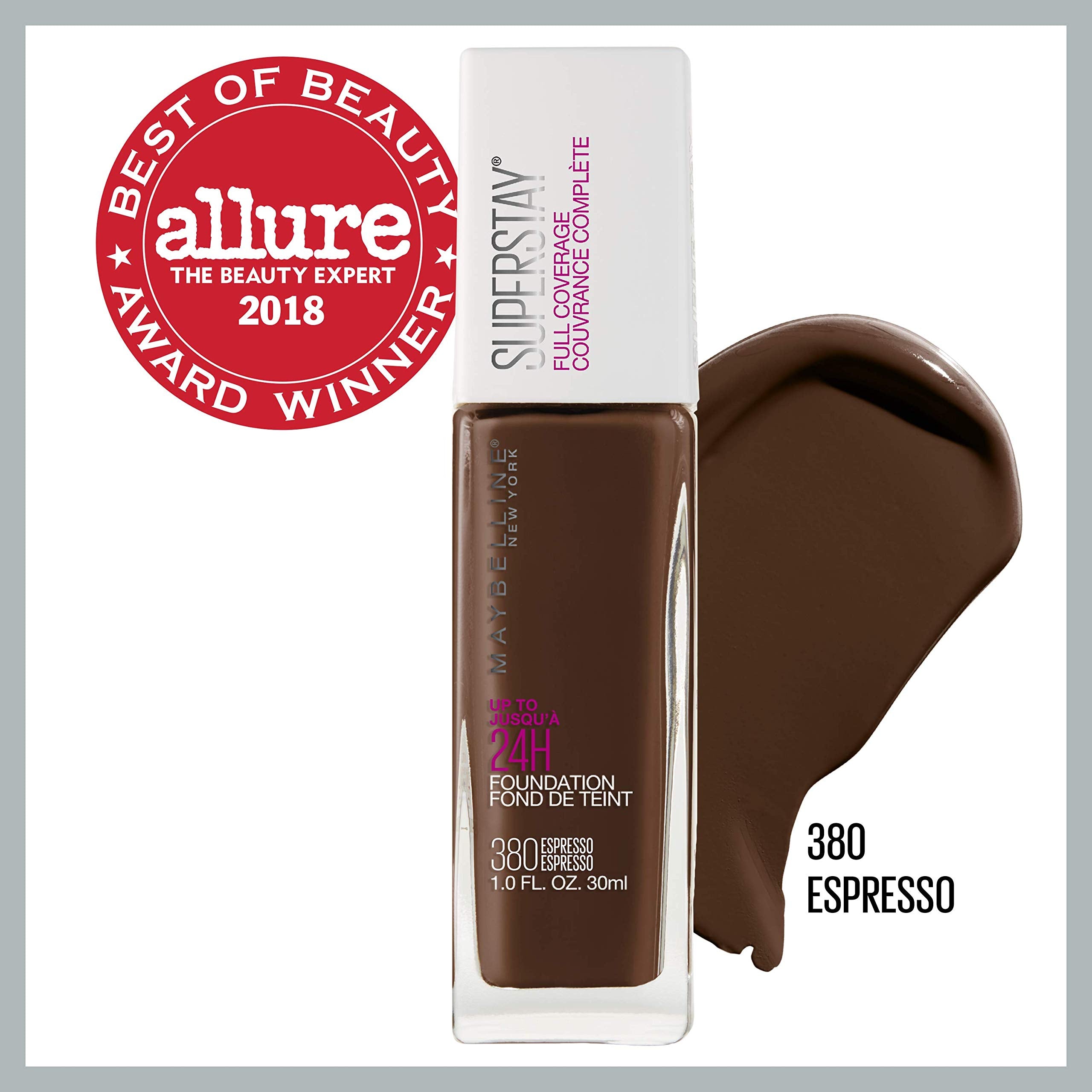 Maybelline New York Super Stay Full Coverage Liquid Foundation Makeup, Espresso, 1 Fl Oz - Charming Charlie
