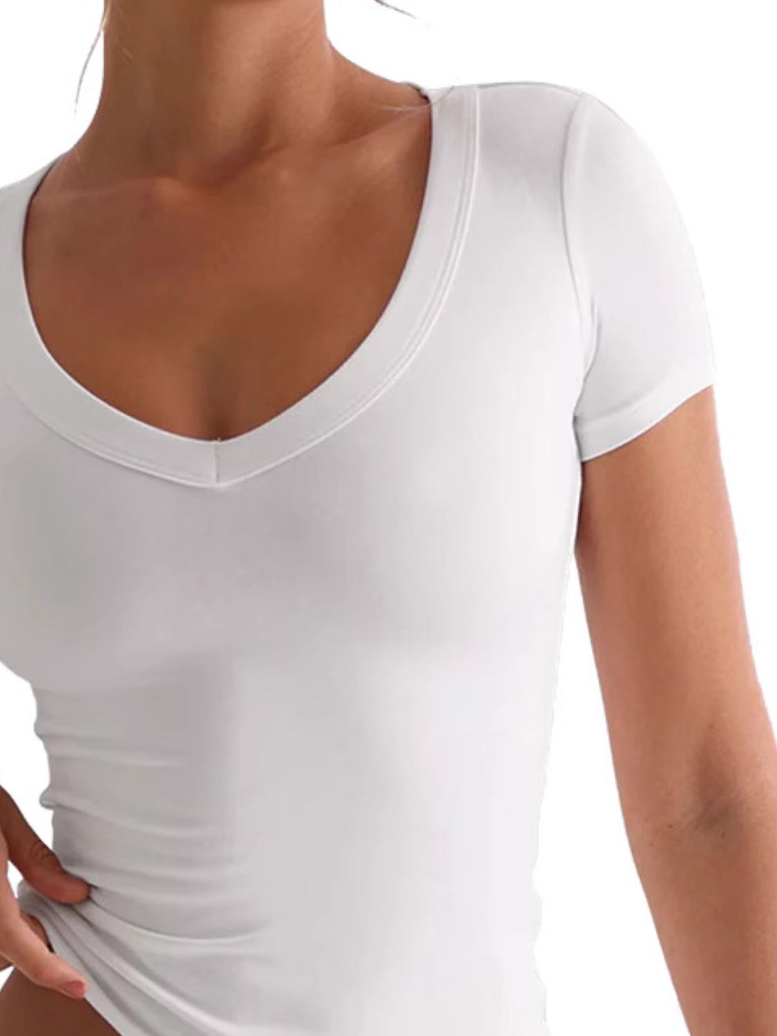 Lovelet Scoop Neck Short Sleeve T-Shirt - Charming Charlie