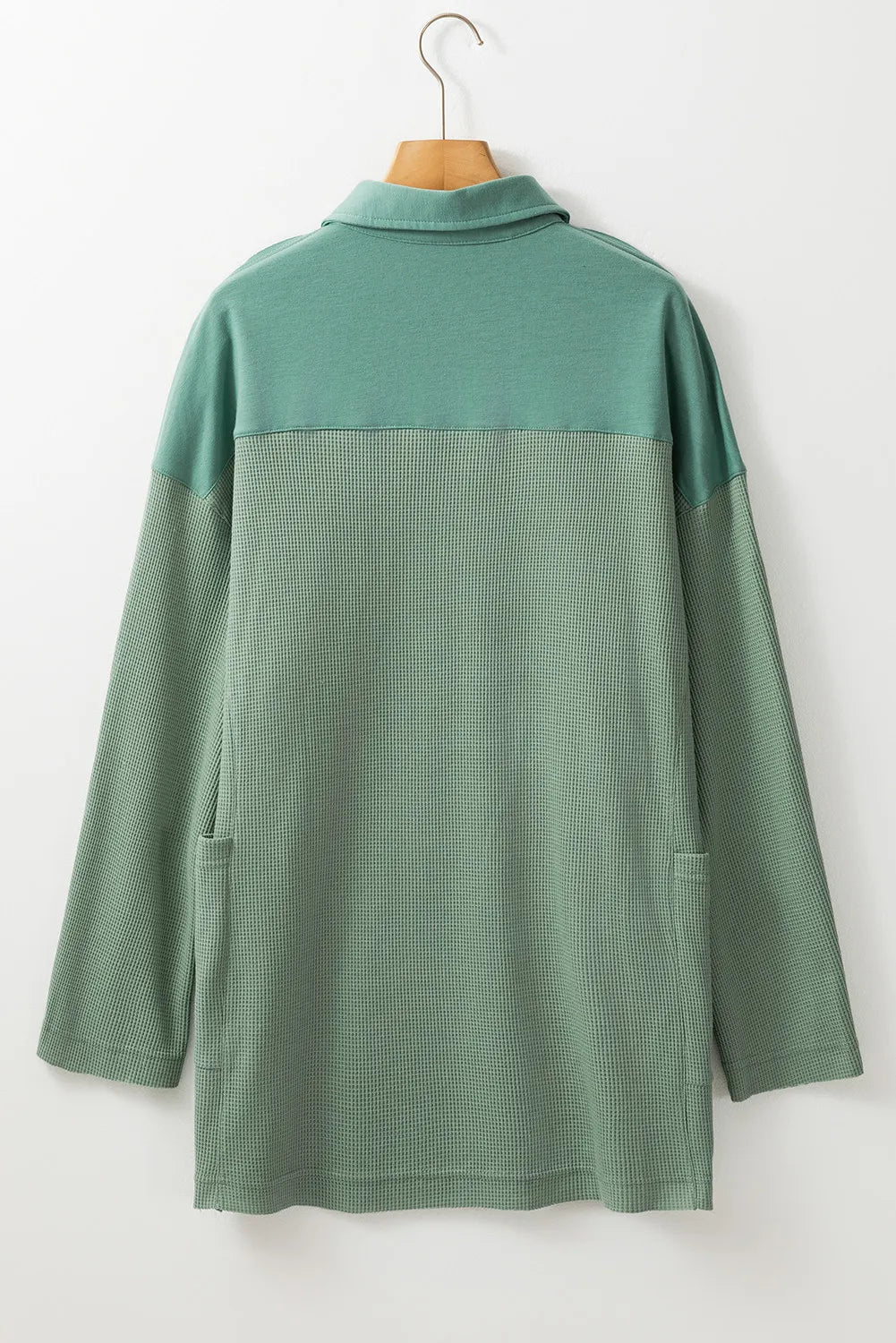 Half Button Long Sleeve Top - Charming Charlie