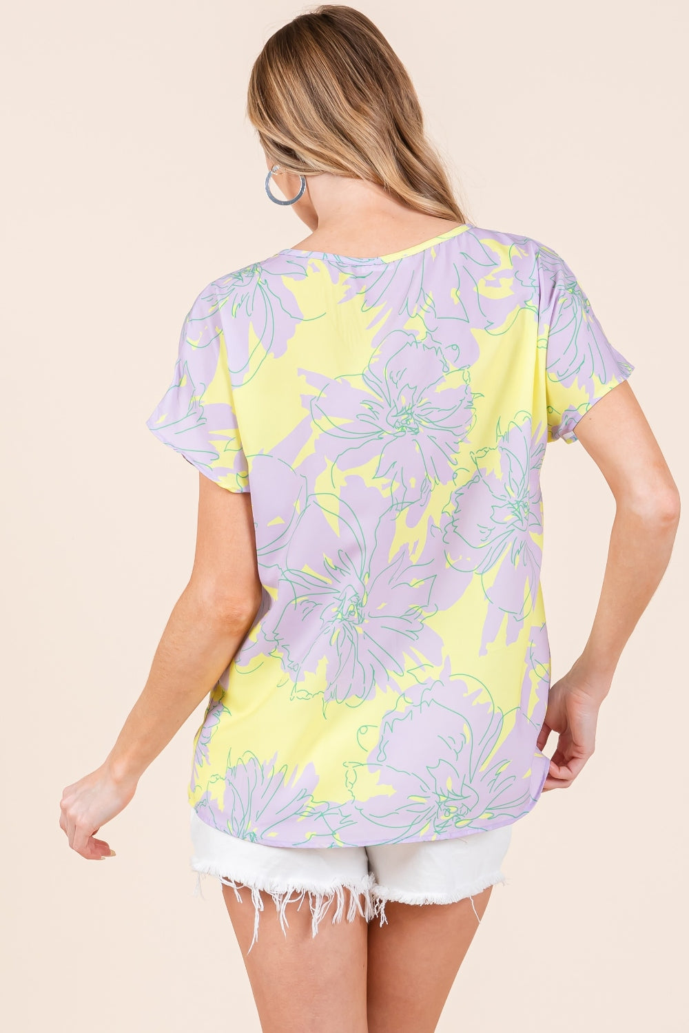 BOMBOM Floral Short Sleeve T-Shirt - Charming Charlie