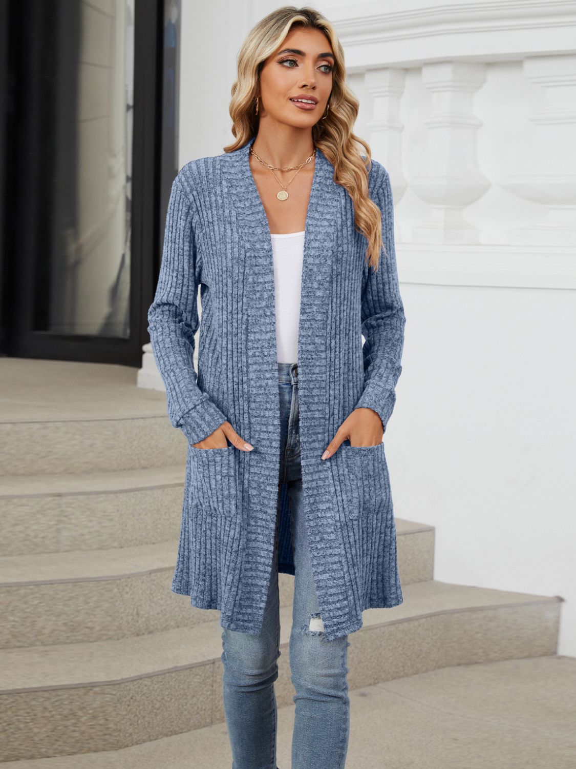 Open Front Long Sleeve Cardigan - Charming Charlie