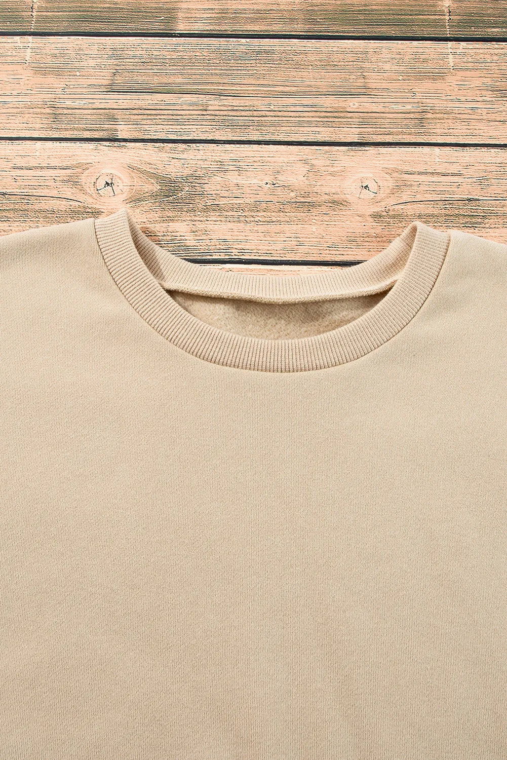 Round Neck Long Sleeve Sweatshirt - Charming Charlie