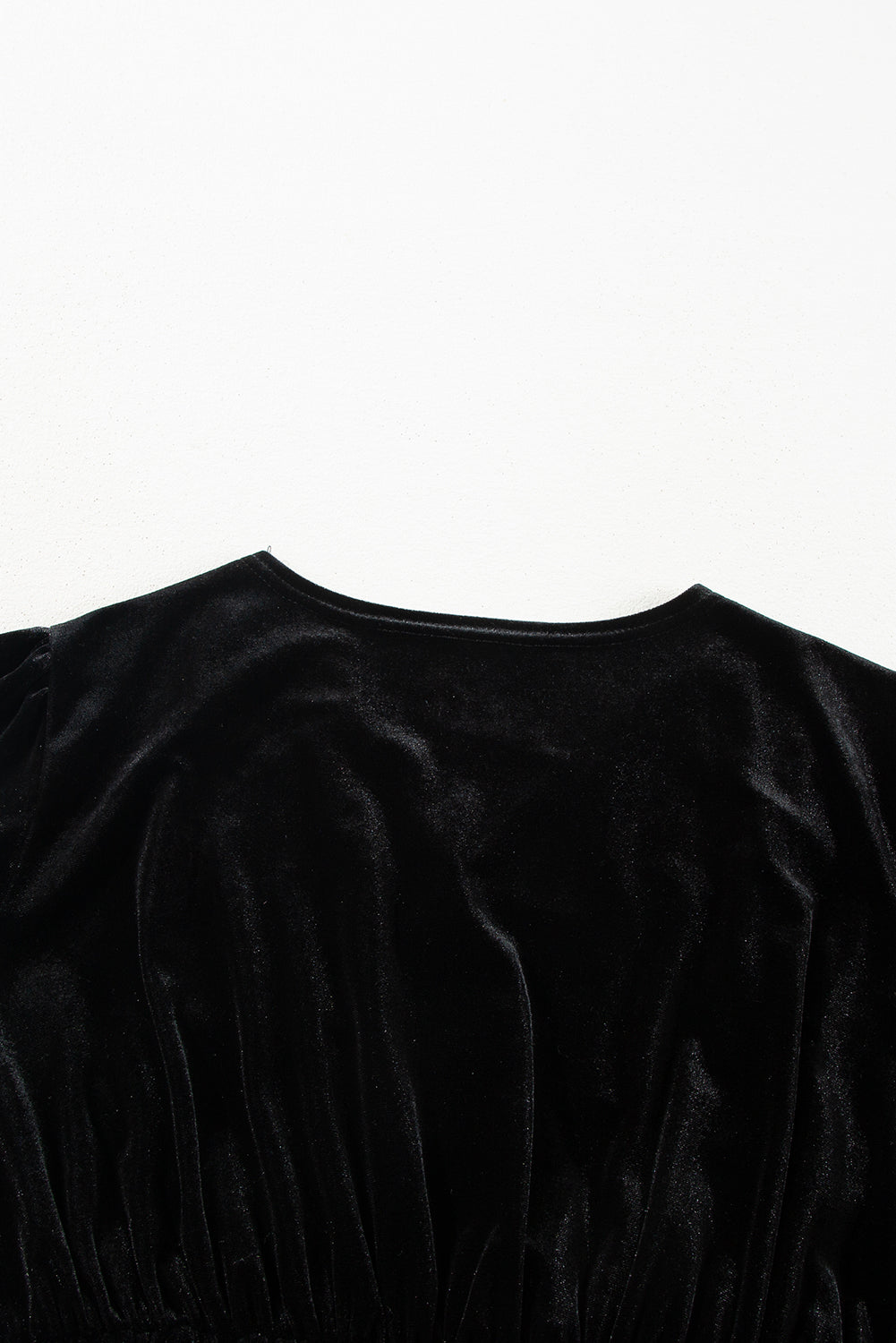 Surplice Long Sleeve Velvet Dress - Charming Charlie
