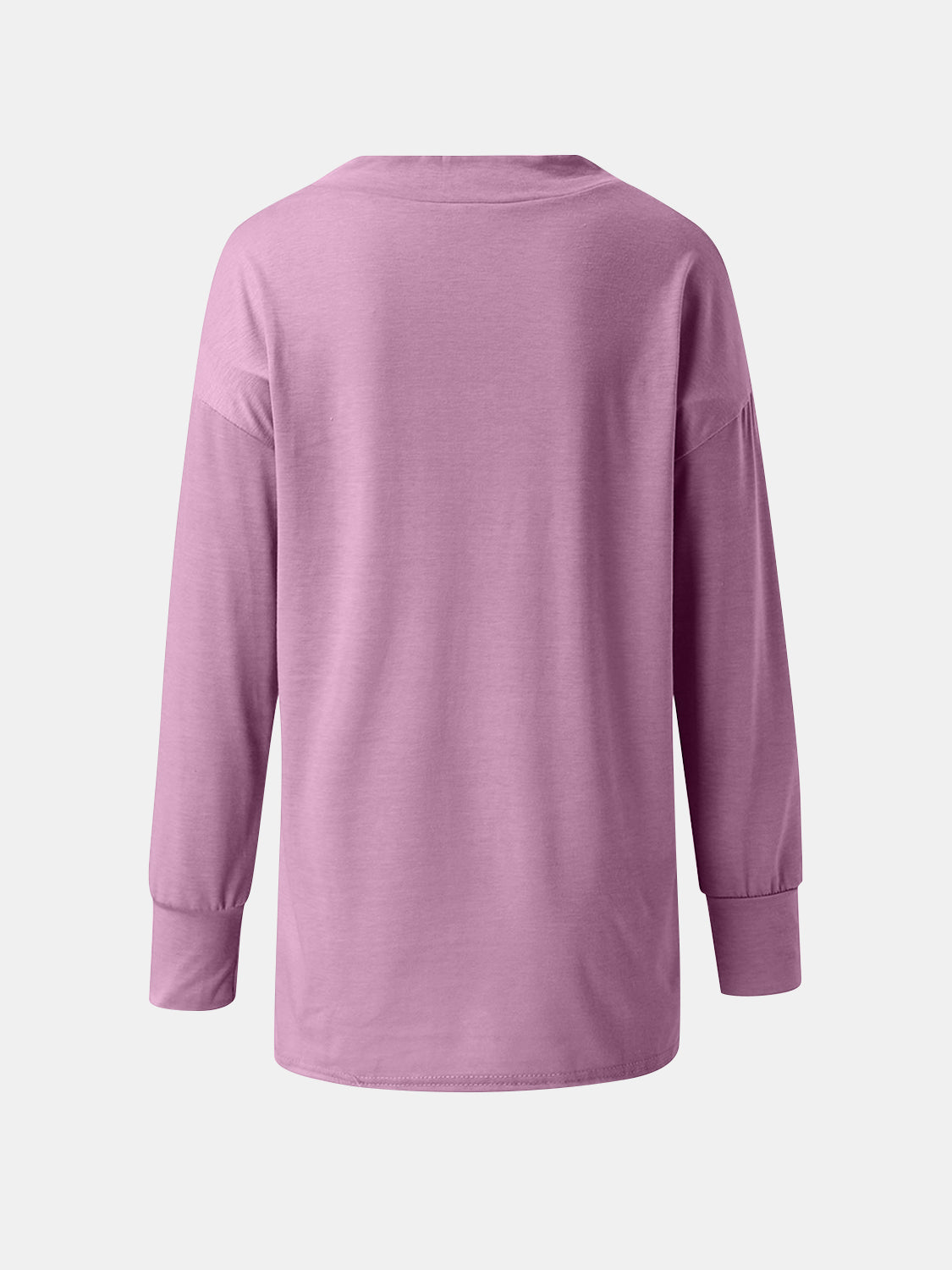 Full Size V-Neck Long Sleeve T-Shirt - Charming Charlie