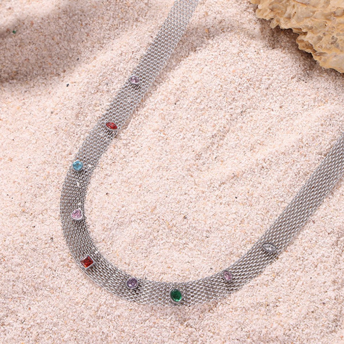 Titanium Steel Zircon Necklace - Charming Charlie