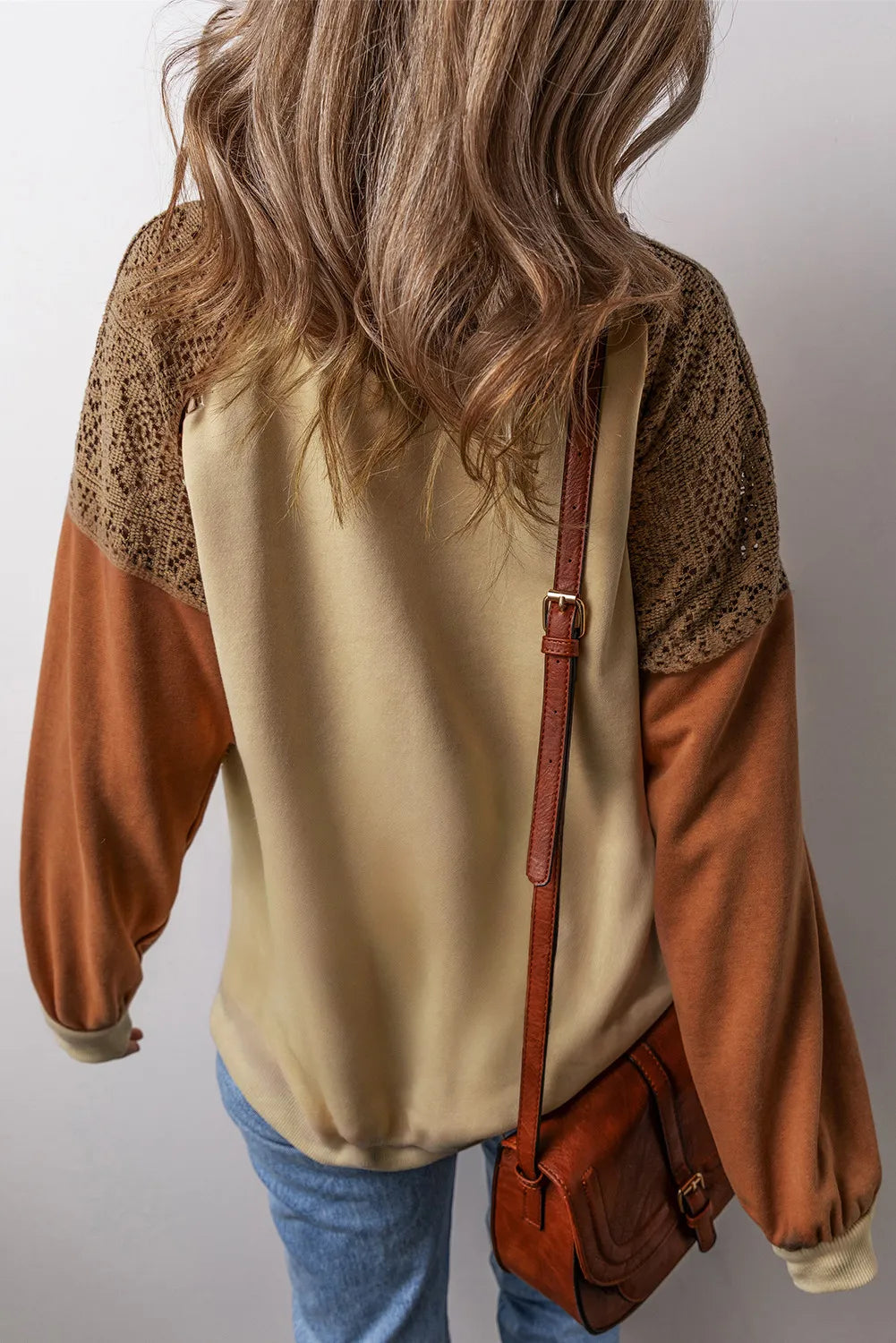 Color Block Long Sleeve Sweatshirt - Charming Charlie