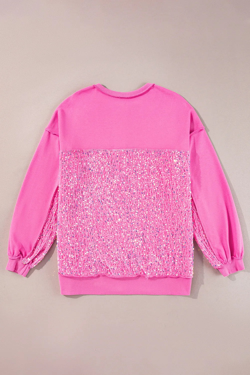 Sequin Half Button Long Sleeve Sweatshirt - Charming Charlie