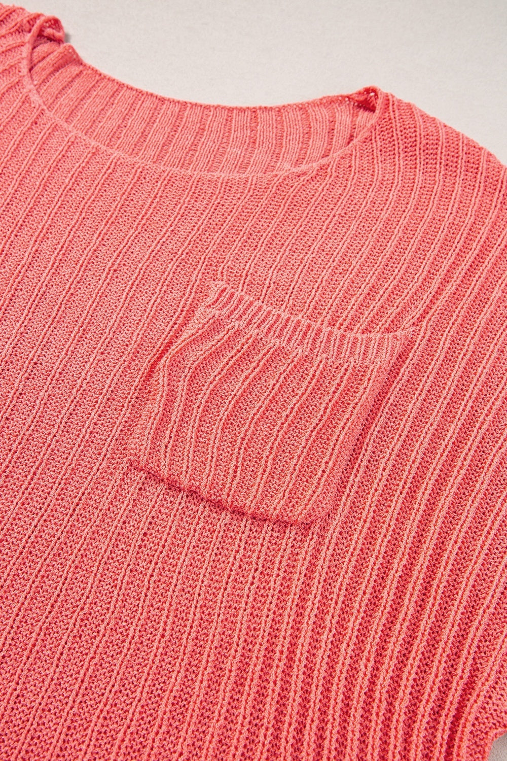 Round Neck Half Sleeve Knit Top - Charming Charlie