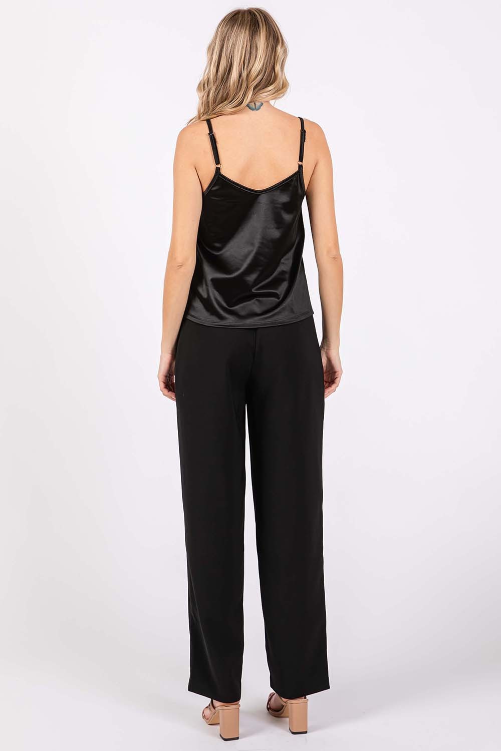 GeeGee High-Waisted Pleated Pants - Charming Charlie