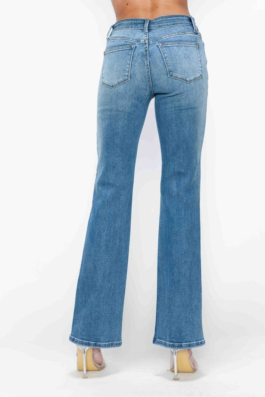 bytos Full Size Cat's Whiskers Mid Rise Bootcut Jeans - Charming Charlie