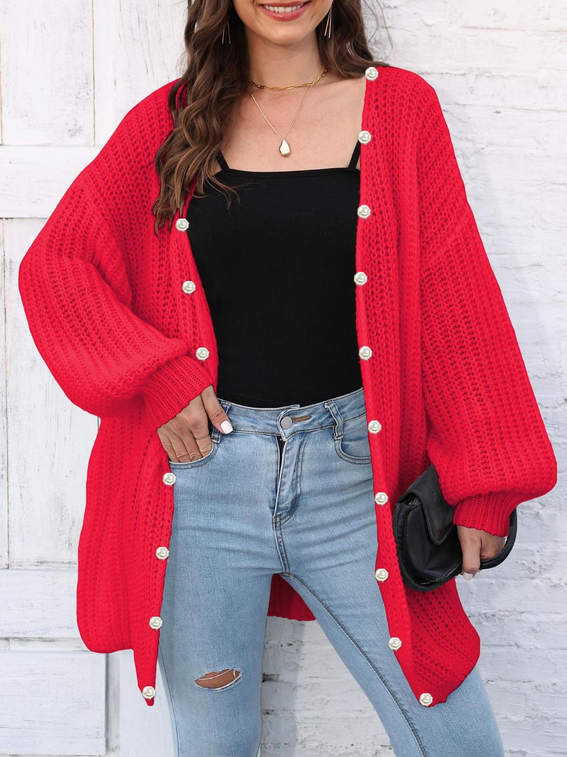 Open Front Long Sleeve Cardigan - Charming Charlie