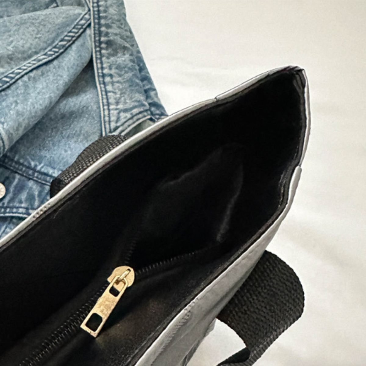 Polyester Tote Bag with Zipper - Charming Charlie