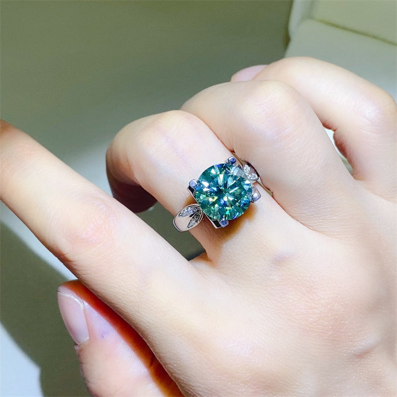 5 Carat Moissanite Zircon 925 Sterling Silver Ring - Charming Charlie