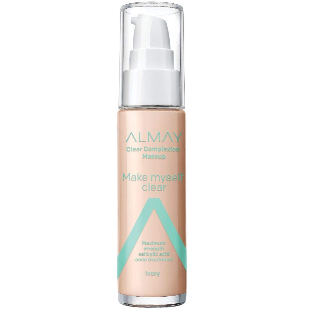 Foundation by Almay, Acne Face Makeup with Salicylic Acid, Face Makeup with Skincare Ingredients, Matte Finish, Hypoallergenic, Cruelty Free, Dermatologist Tested Foundation - Charming Charlie