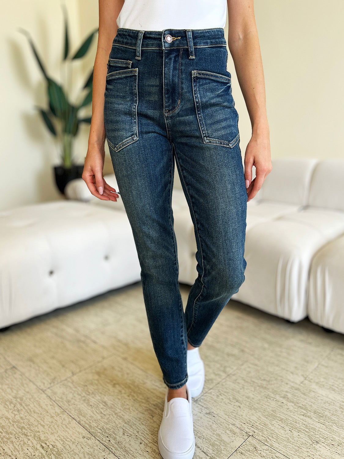 Judy Blue Full Size High Waist Skinny Jeans - Charming Charlie