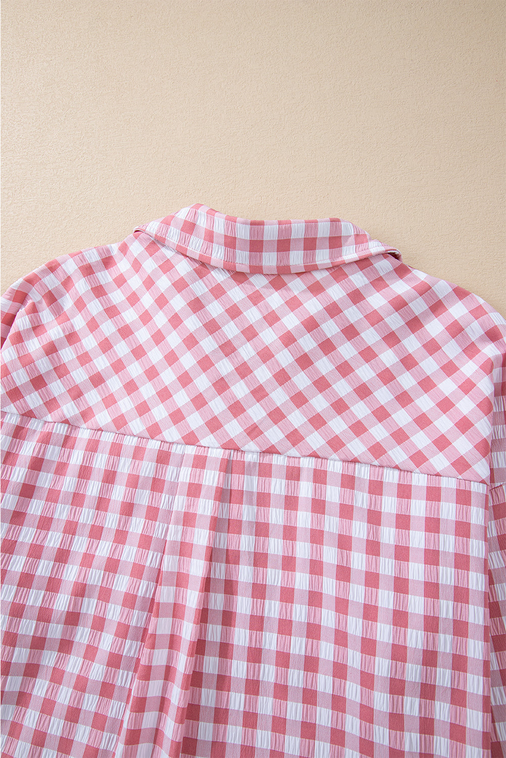 Plaid Collared Neck Long Sleeve Shirt - Charming Charlie