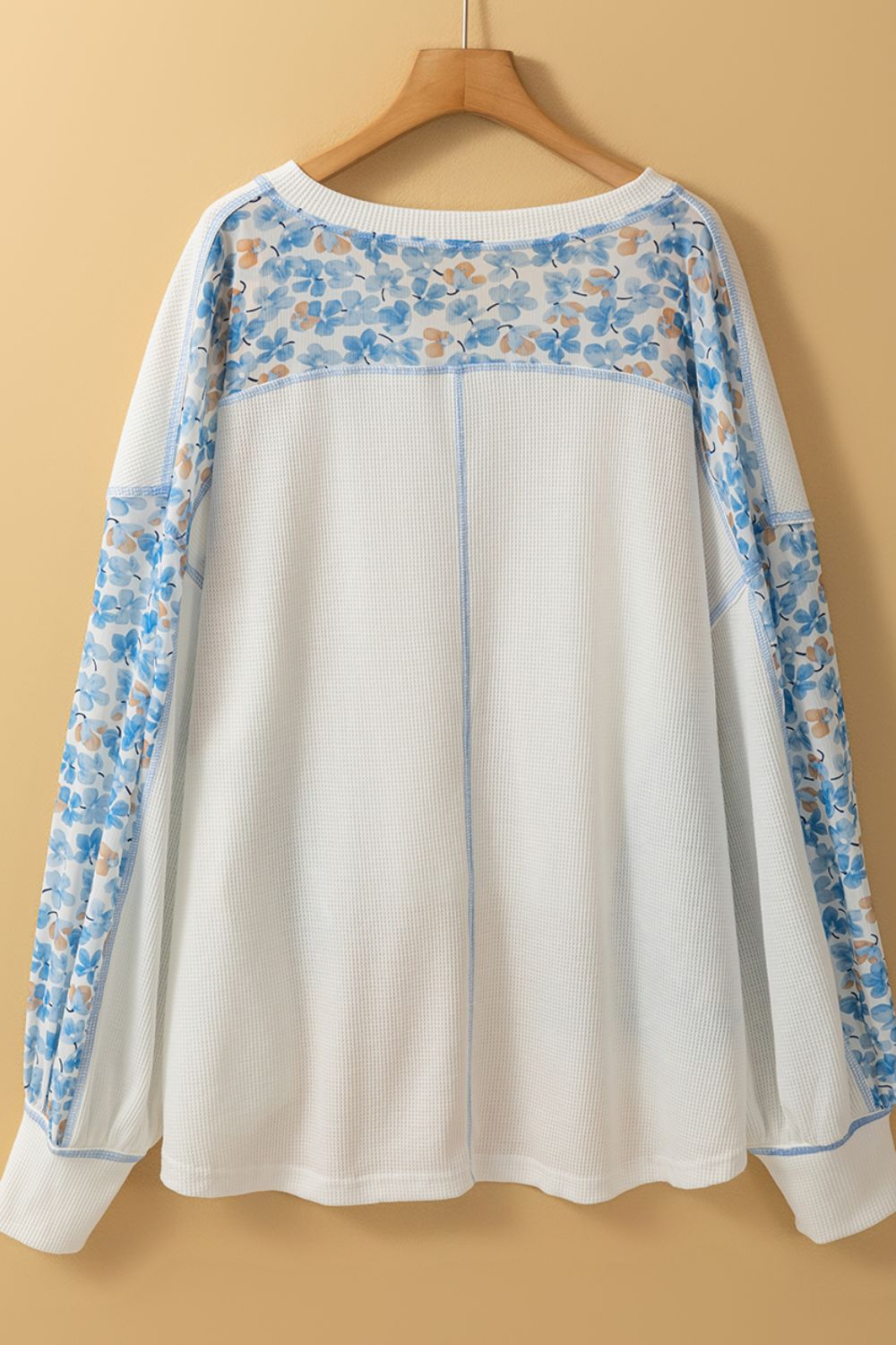 High-Low V-Neck Long Sleeve Blouse - Charming Charlie