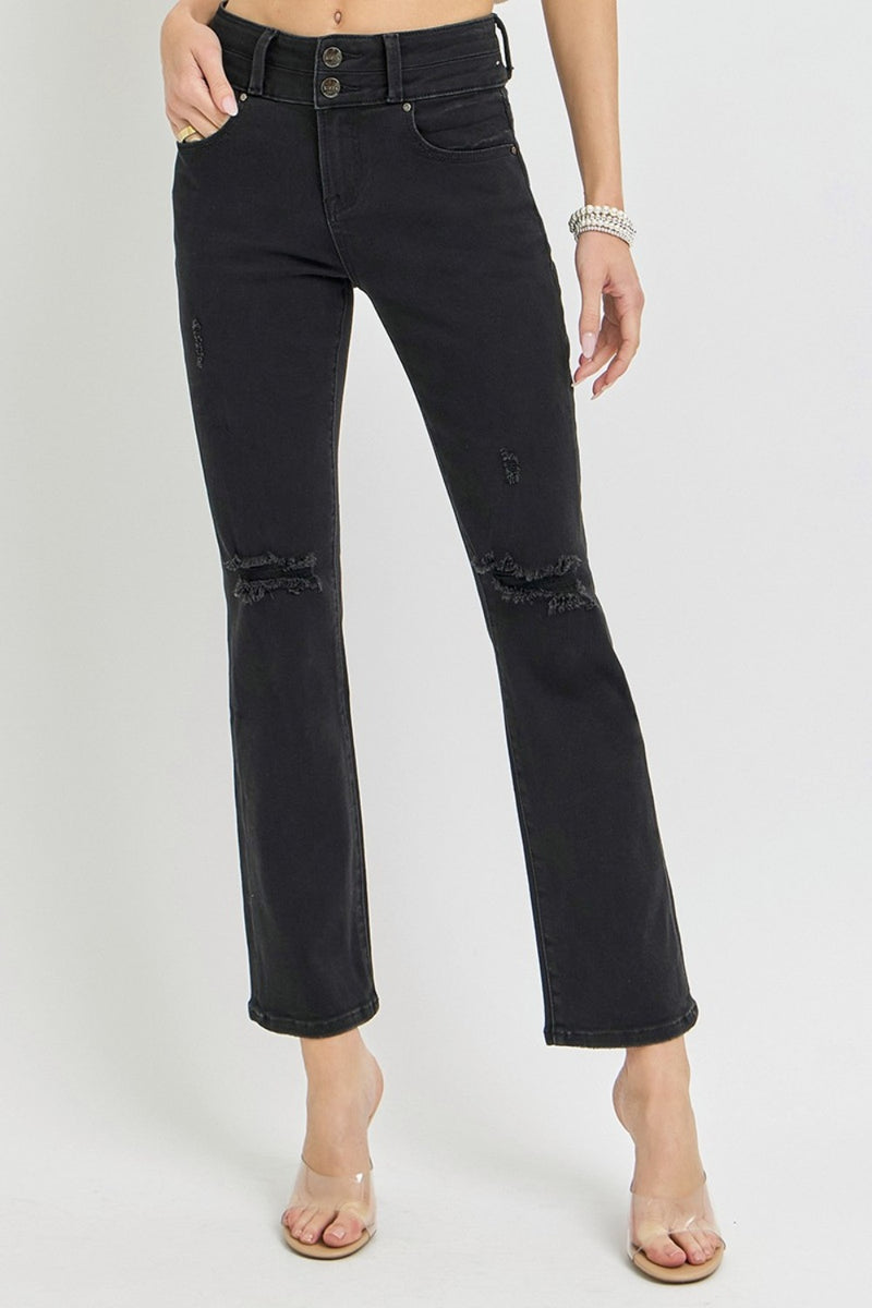 RISEN Full Size High Rise Wide Leg Corduroy Jeans Plus Size