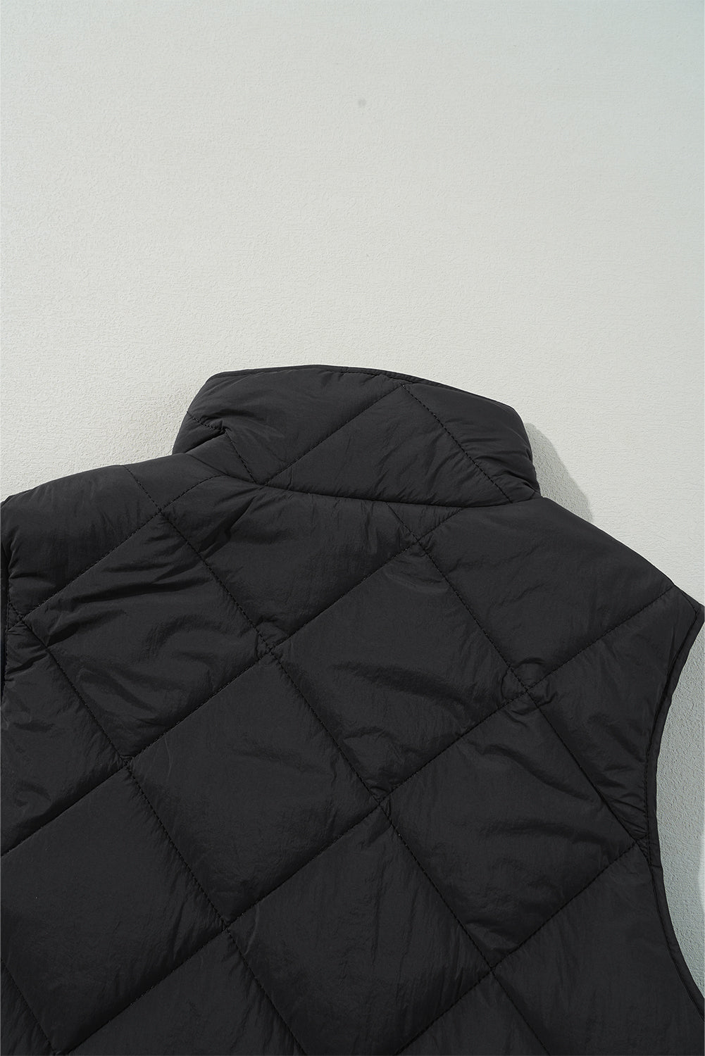 Snap Down Texture Vest Coat with Pockets - Charming Charlie