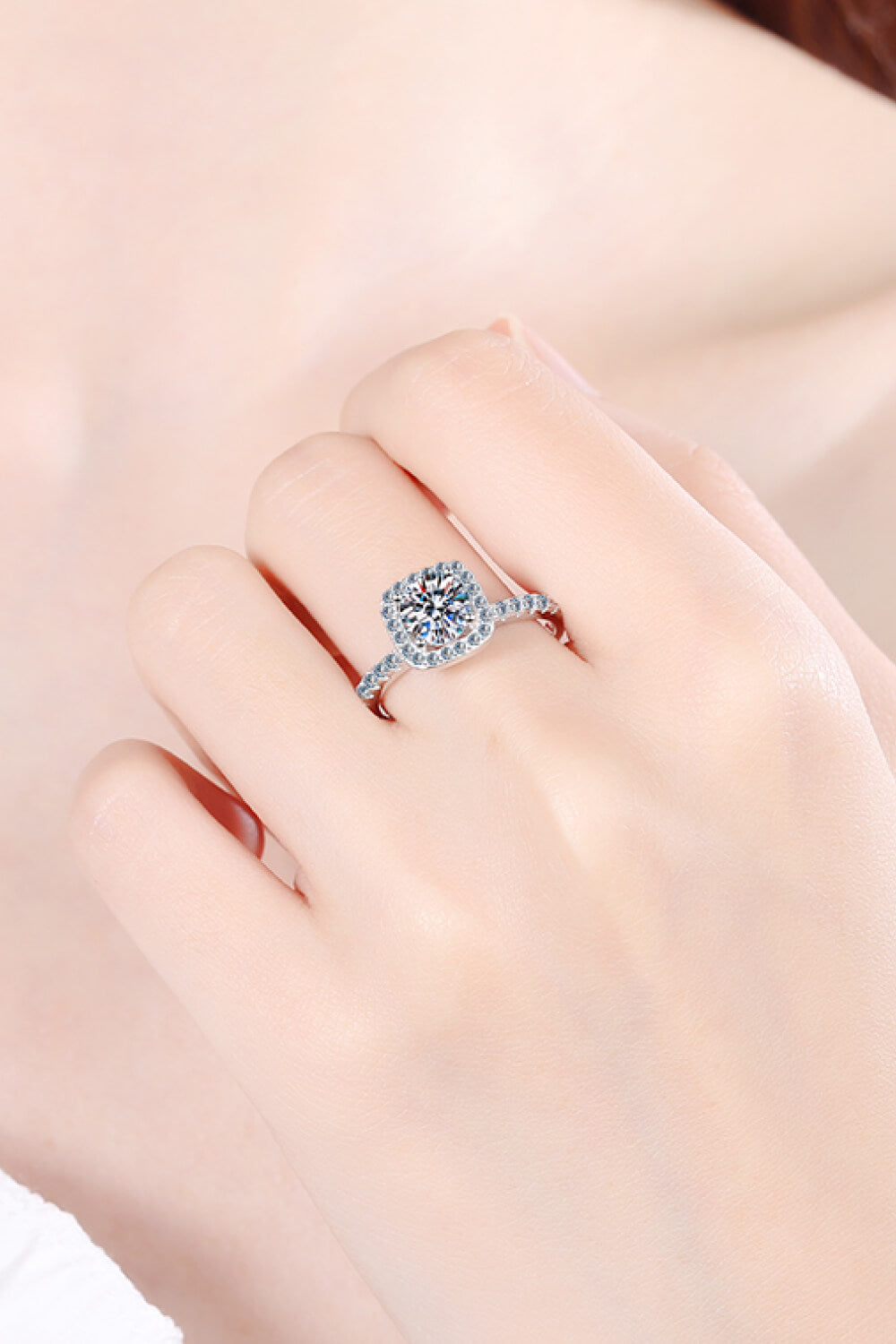 Square Moissanite Ring - Charming Charlie