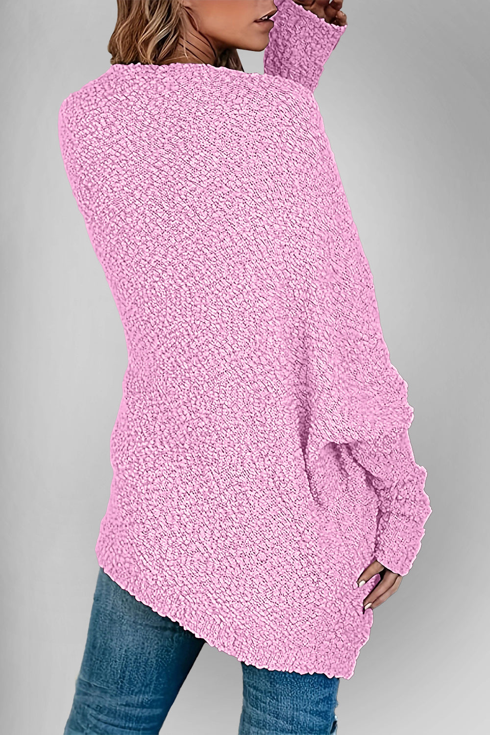Double Take Pocketed Open Front Long Sleeve Cardigan - Charming Charlie