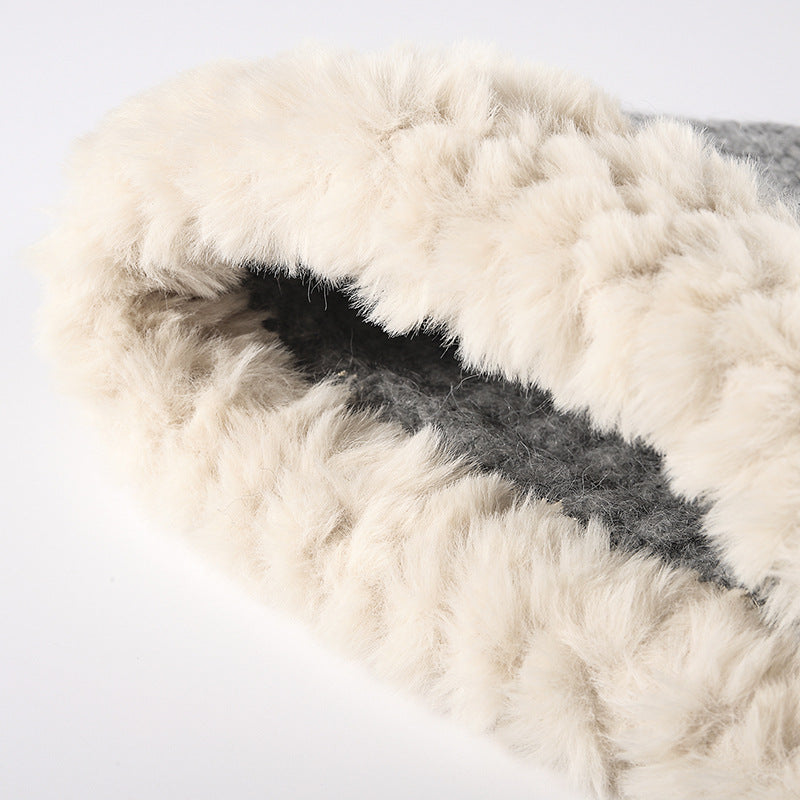 Fuzzy Hem Knit Hat - Charming Charlie